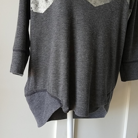 zara womens small oversized gray pullover sweater - Picture 3 of 7